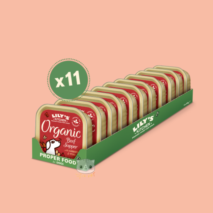 Lily's Kitchen Dog Organic Beef Supper 150g x 11