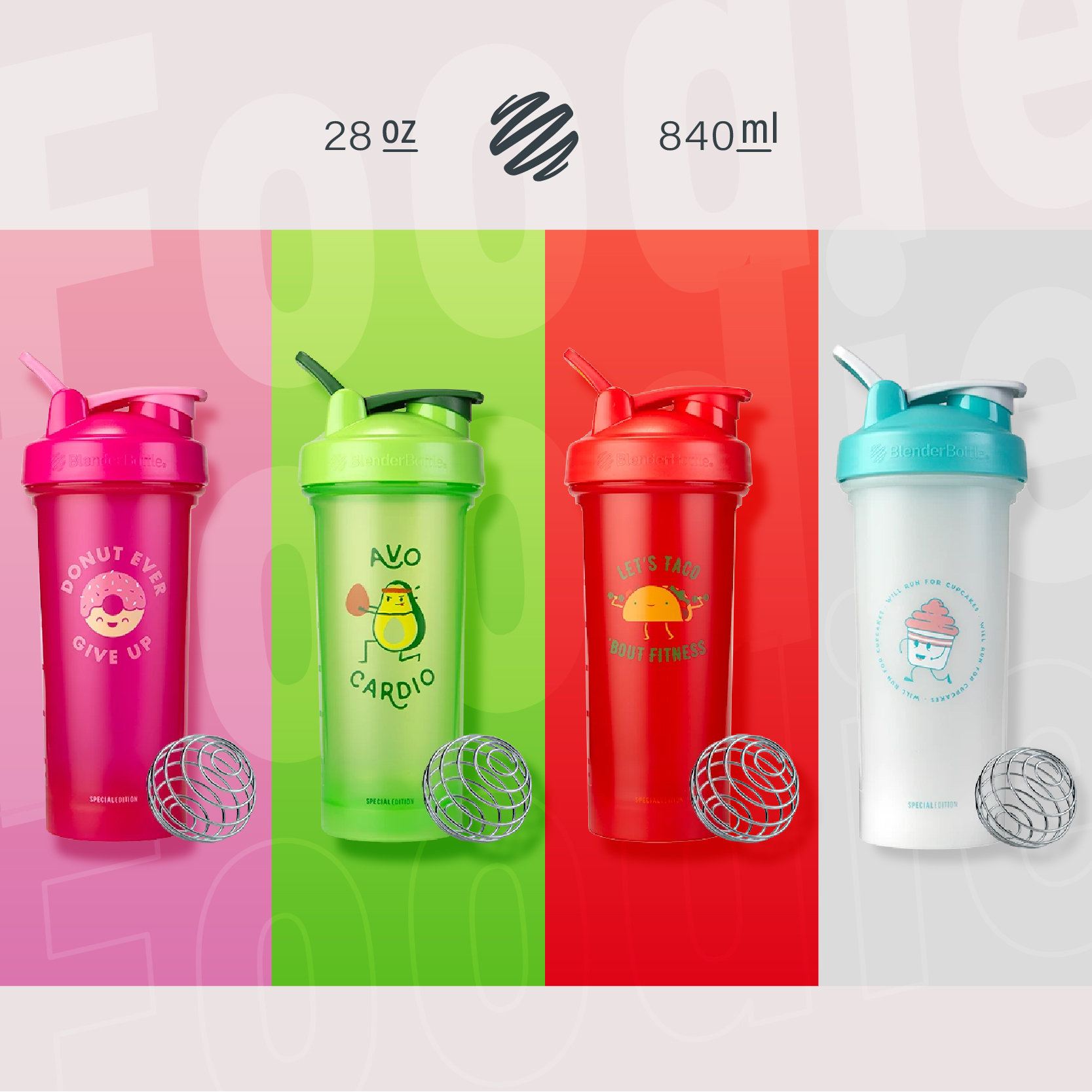 Blender Bottle® Classic™ V2 【限量特別款】28oz|Foodie