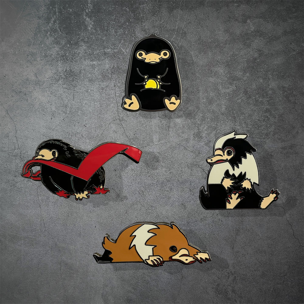 怪獸與牠們的產地-金屬徽章 (4款)