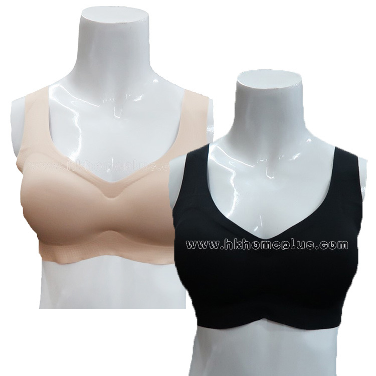 女裝莫代爾無縫棉里帶胸墊胸衣 (M-XL碼)