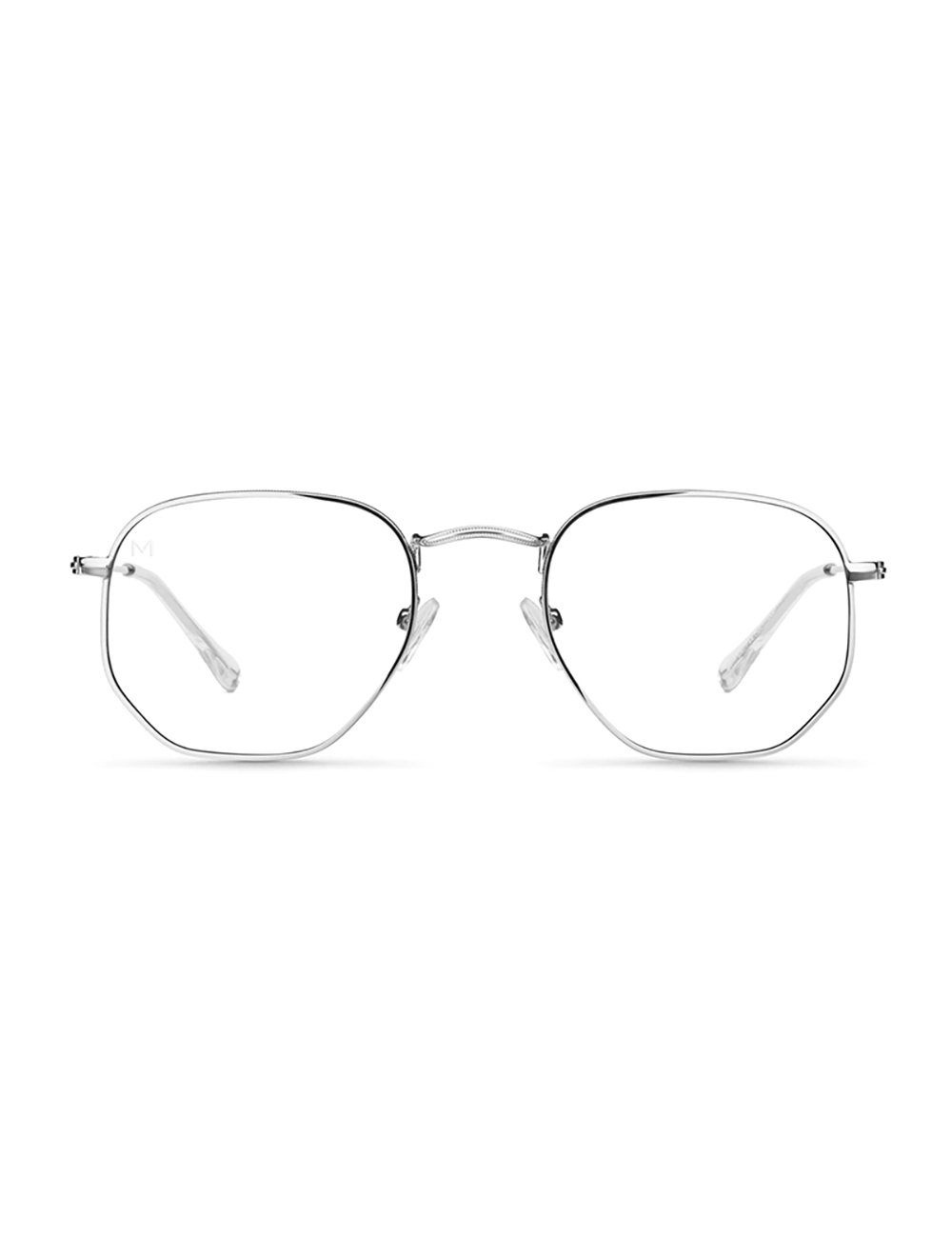 EYASI 藍光眼鏡 - 亮銀