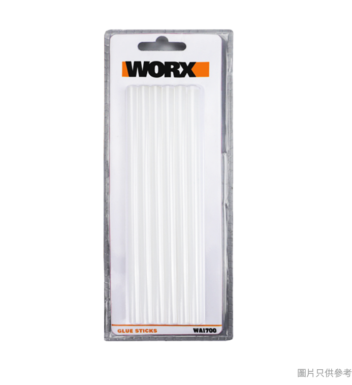 威克士 Worx    WA1700‧7MM 熱熔膠條 6支裝 ‧適用於WX890‧香港行貨‧