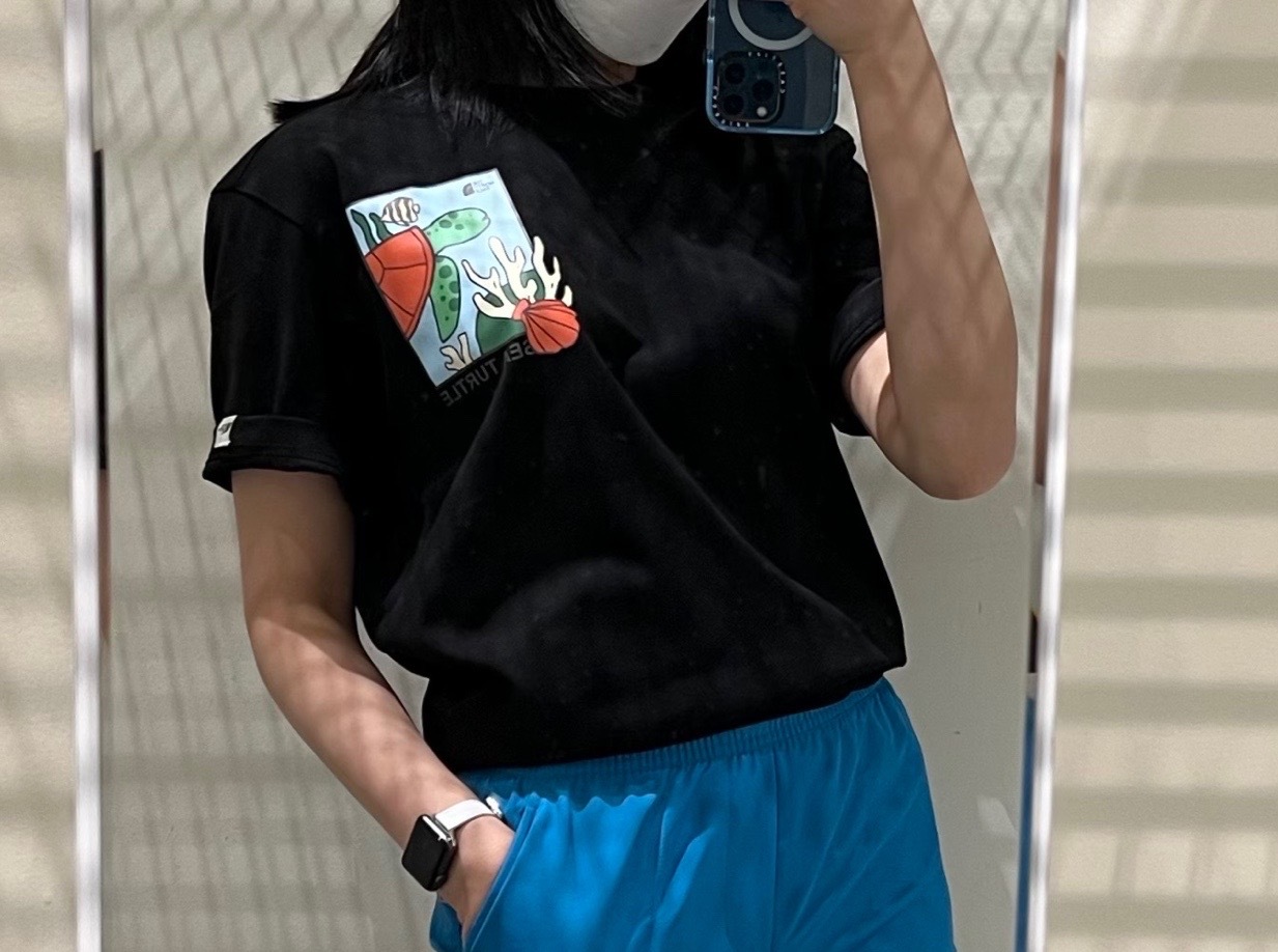 THE NORTH FACE 白標限定 ONE EARTH 可愛海龜 黑 短袖 短T NT7UN05J