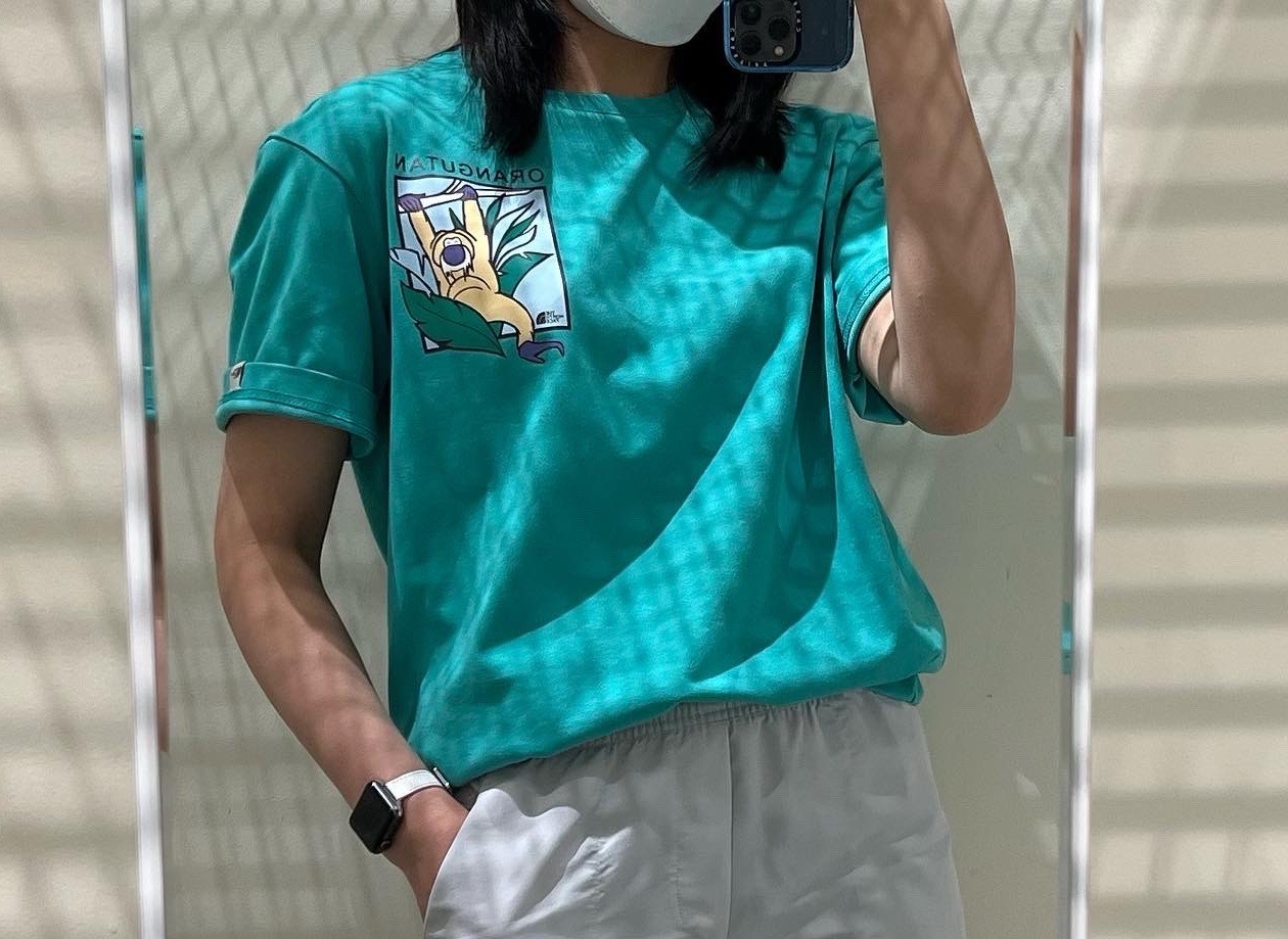 THE NORTH FACE 白標限定 ONE EARTH 猩猩 薄荷綠 短袖 短T  NT7UN05M