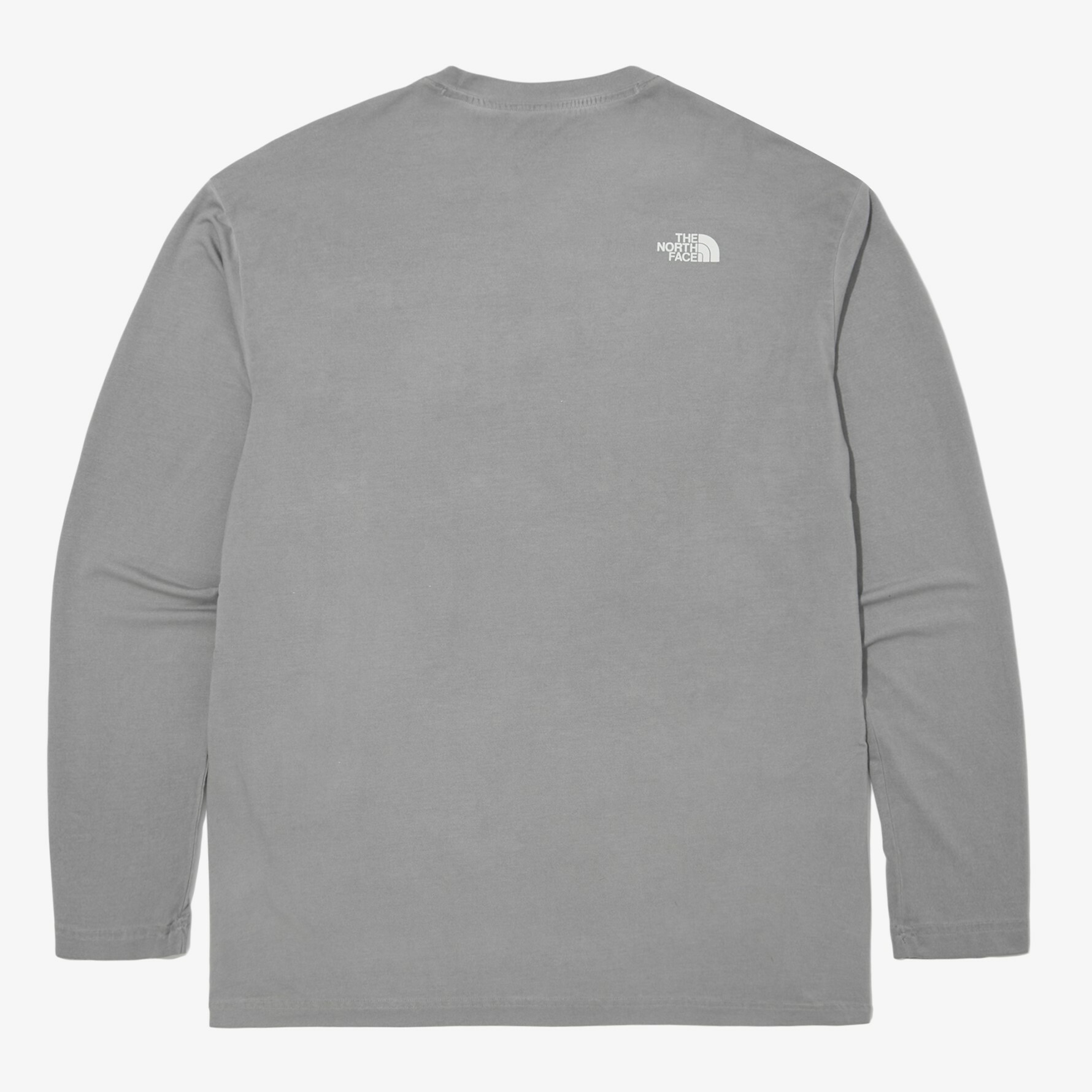 THE NORTH FACE 白標限定 MINI LOGO DYED 灰 長袖  NT7TN01J