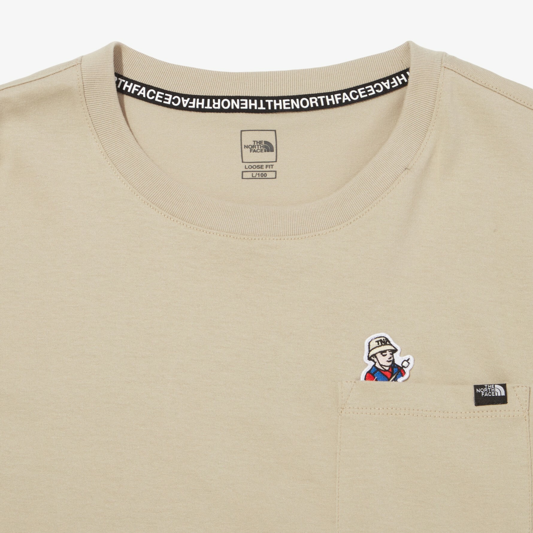 THE NORTH FACE CAMPGROUND POCKET 卡其 口袋 短袖 短T  NT7UN24B