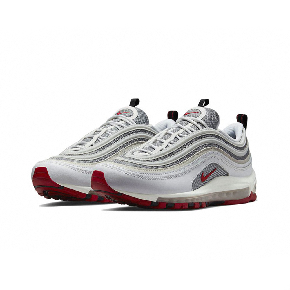 NIKE AIR MAX 97 白灰紅3M反光AM97 全氣墊DM0027-100