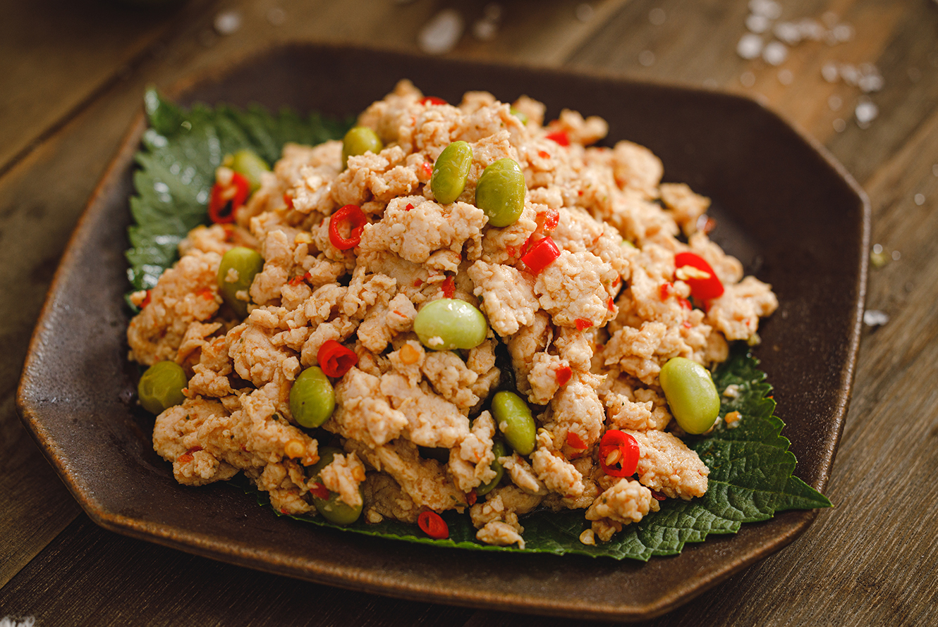 【減脂0澱粉】泰式毛豆打拋雞