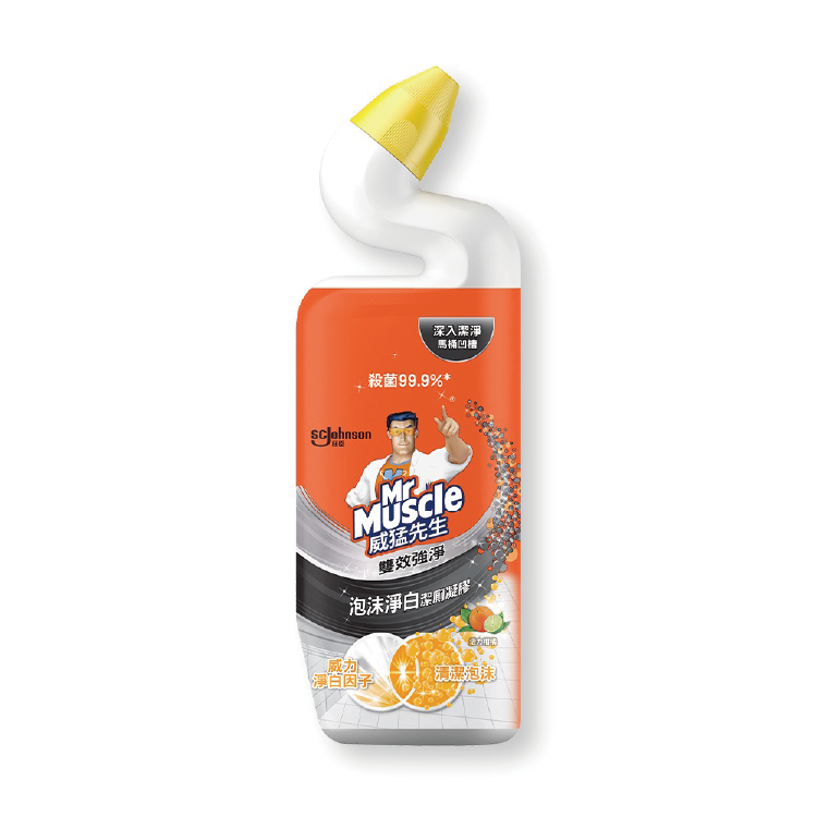 【莊臣】威猛先生泡沫淨白潔廁凝膠-柑橘750ml