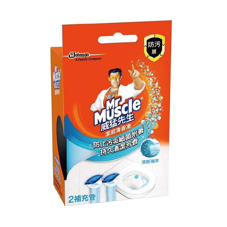 【莊臣】威猛先生潔廁清香凍-(海洋)補充管*2入38g