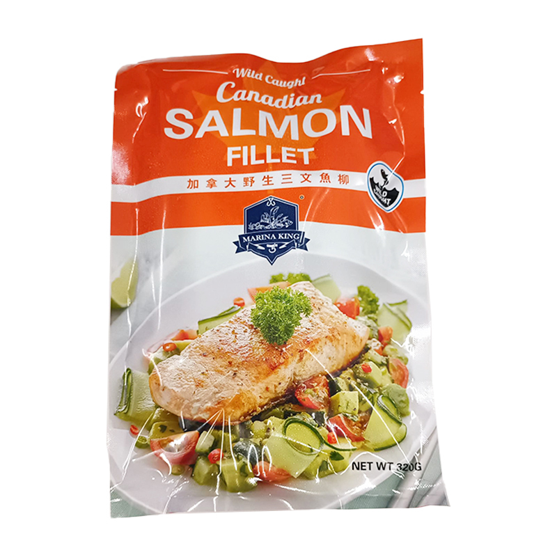 Marina King - 加拿大野生帶皮三文魚柳(急凍) (約300-320克) #皮脆肉嫩#香滑多汁#香煎#氣炸#Omage3