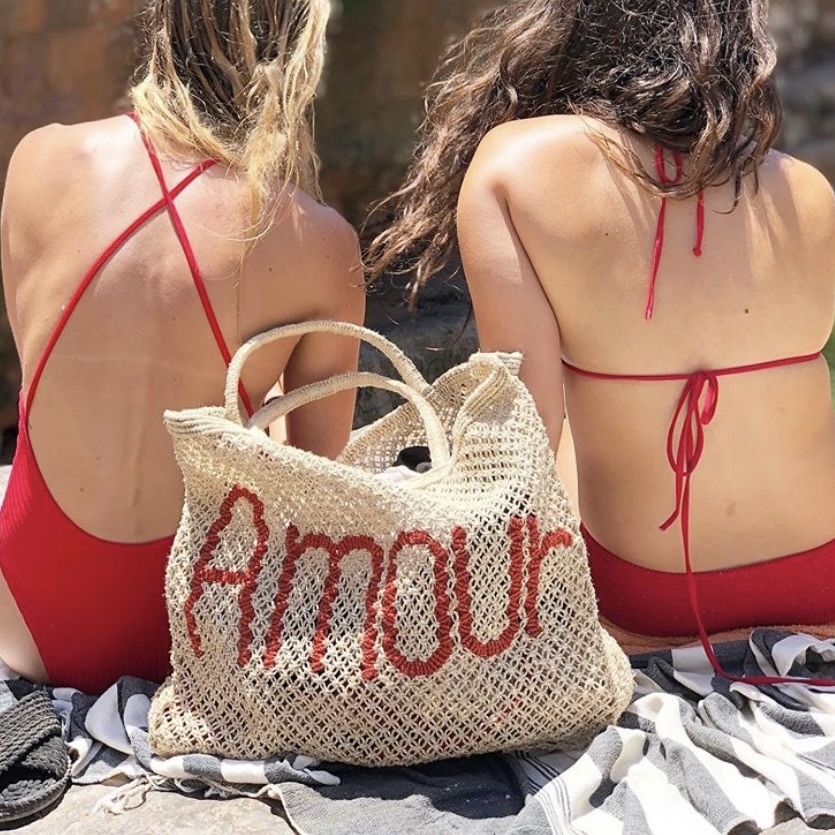 The Jacksons,手工編織包,字母包,編織包,藤編包,夏天包包,手工包