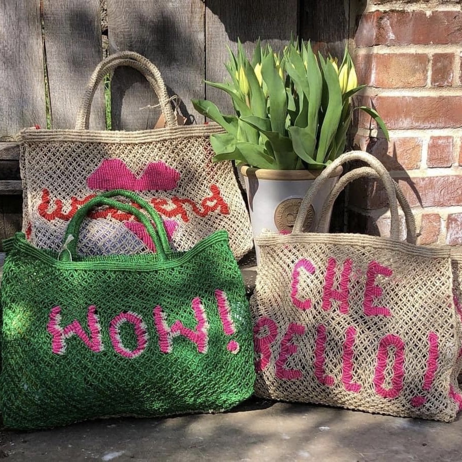 The Jacksons,手工編織包,字母包,編織包,藤編包,夏天包包,手工包