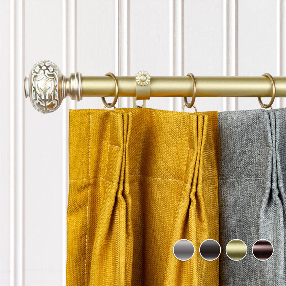 25.4mm│雕花風華│伸縮窗簾桿│4色2尺寸