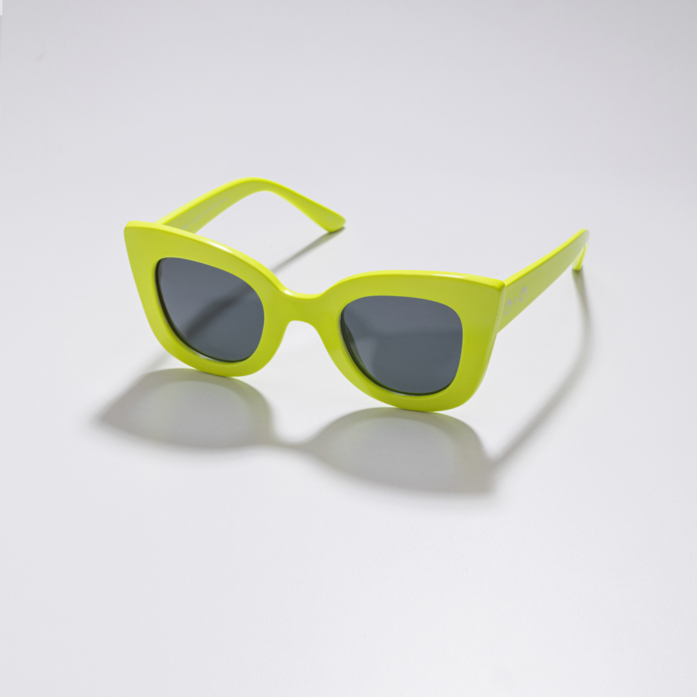 Sons + Daughters Eyewear 兒童太陽眼鏡/ CAT CAT/ 螢光黃