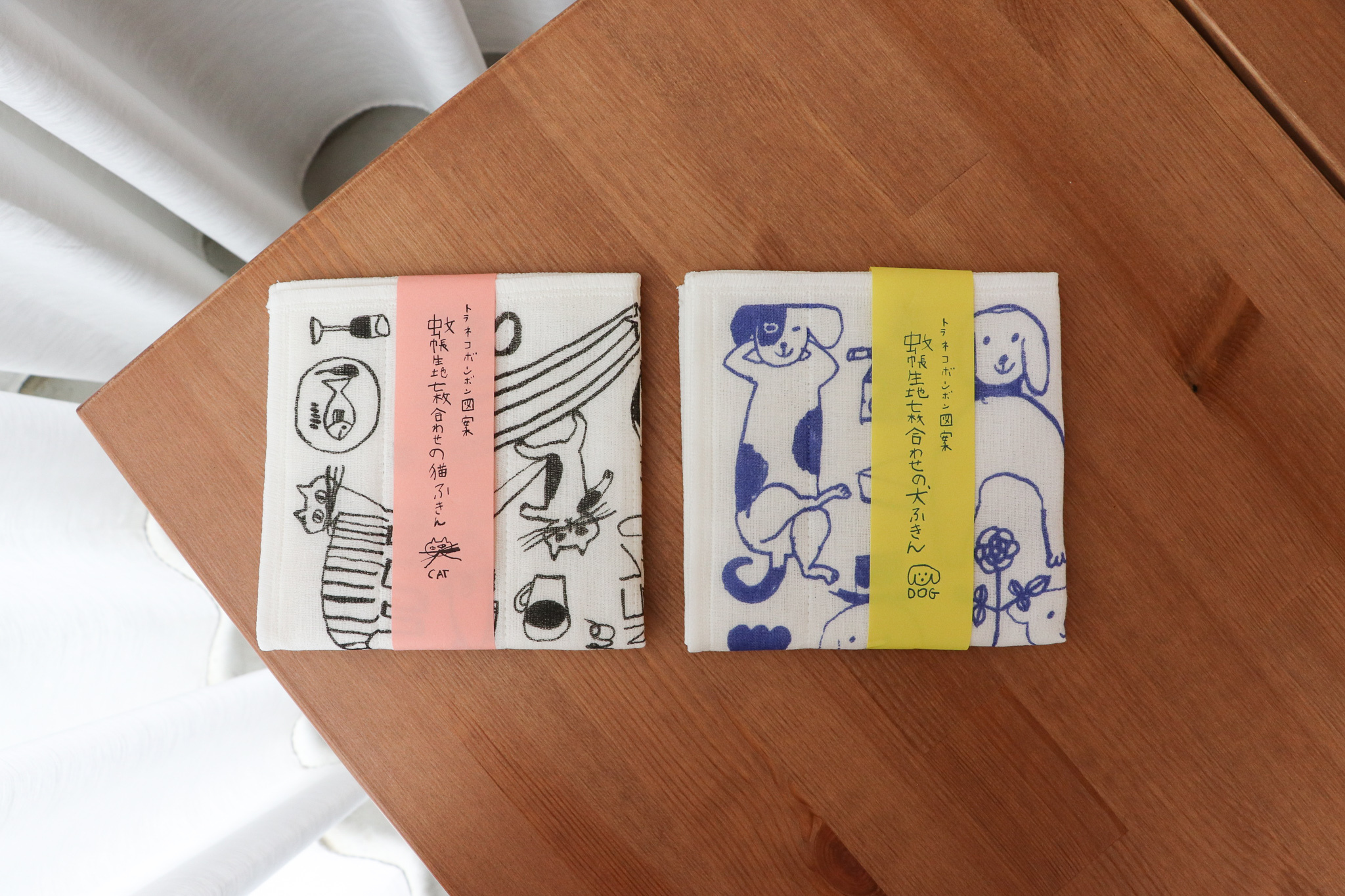 TORANEKO BONBON 倉敷意匠 中西直子 手繪貓咪 狗 抹布 家事巾