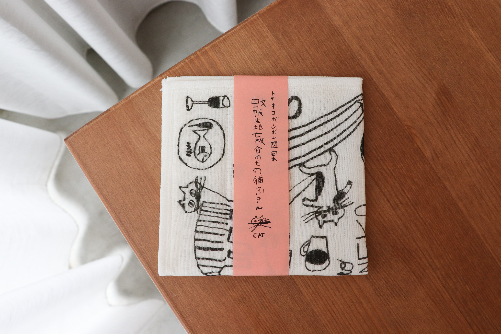 TORANEKO BONBON 倉敷意匠 中西直子 手繪貓咪 狗 抹布 家事巾