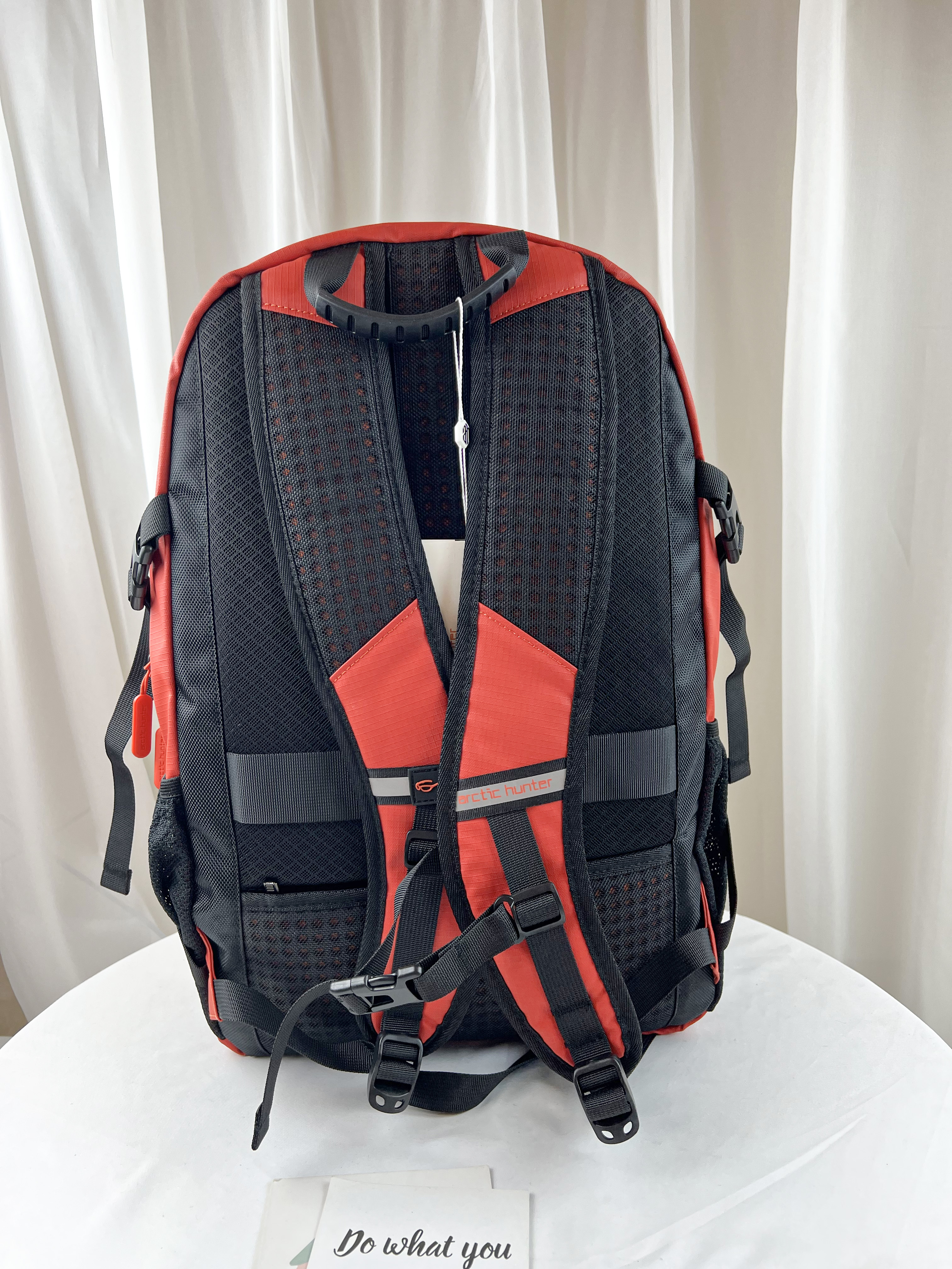 Arctic hunter 柳橙橘 多功能男用後背包 / 電腦包 #SM-K00381