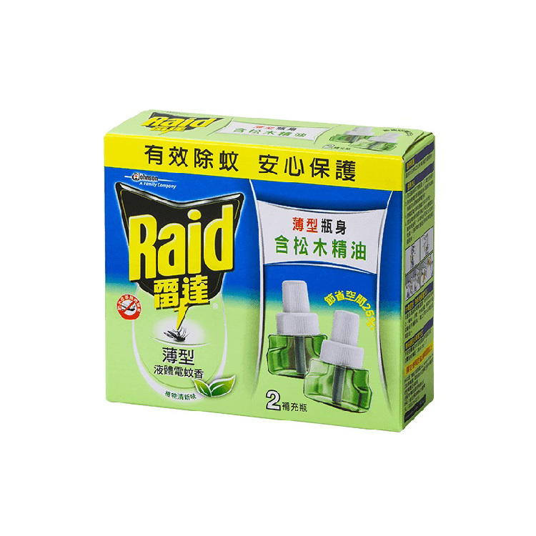【雷達】薄型液體電蚊香-植物清新 重裝(41mlX2)