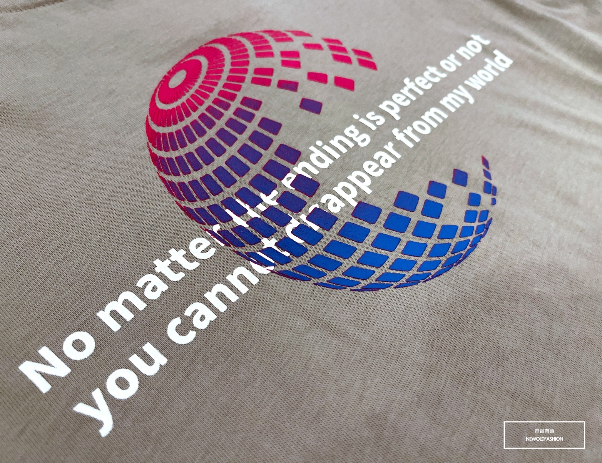 『新品上市』重磅WORLD地球短T-卡其