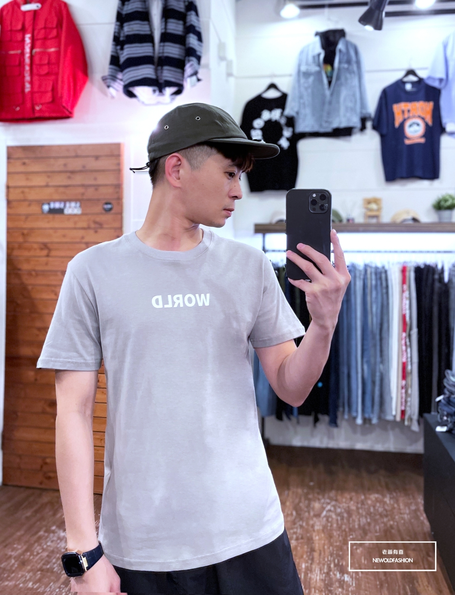 『新品上市』重磅WORLD地球短T-卡其