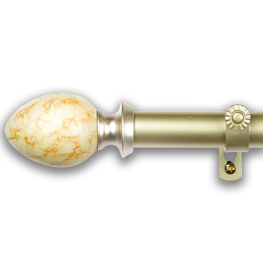 25.4mm│圓潤石藝│伸縮窗簾桿│4色2尺寸