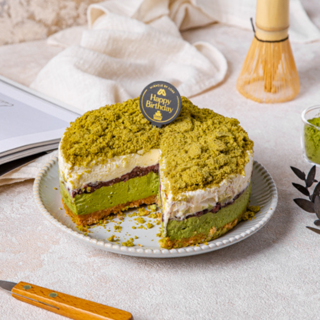 【米樂客】抹茶乳酪三重奏｜無麩質｜小山園抹茶Ｘ法國生乳酪Ｘ台灣蜜紅豆