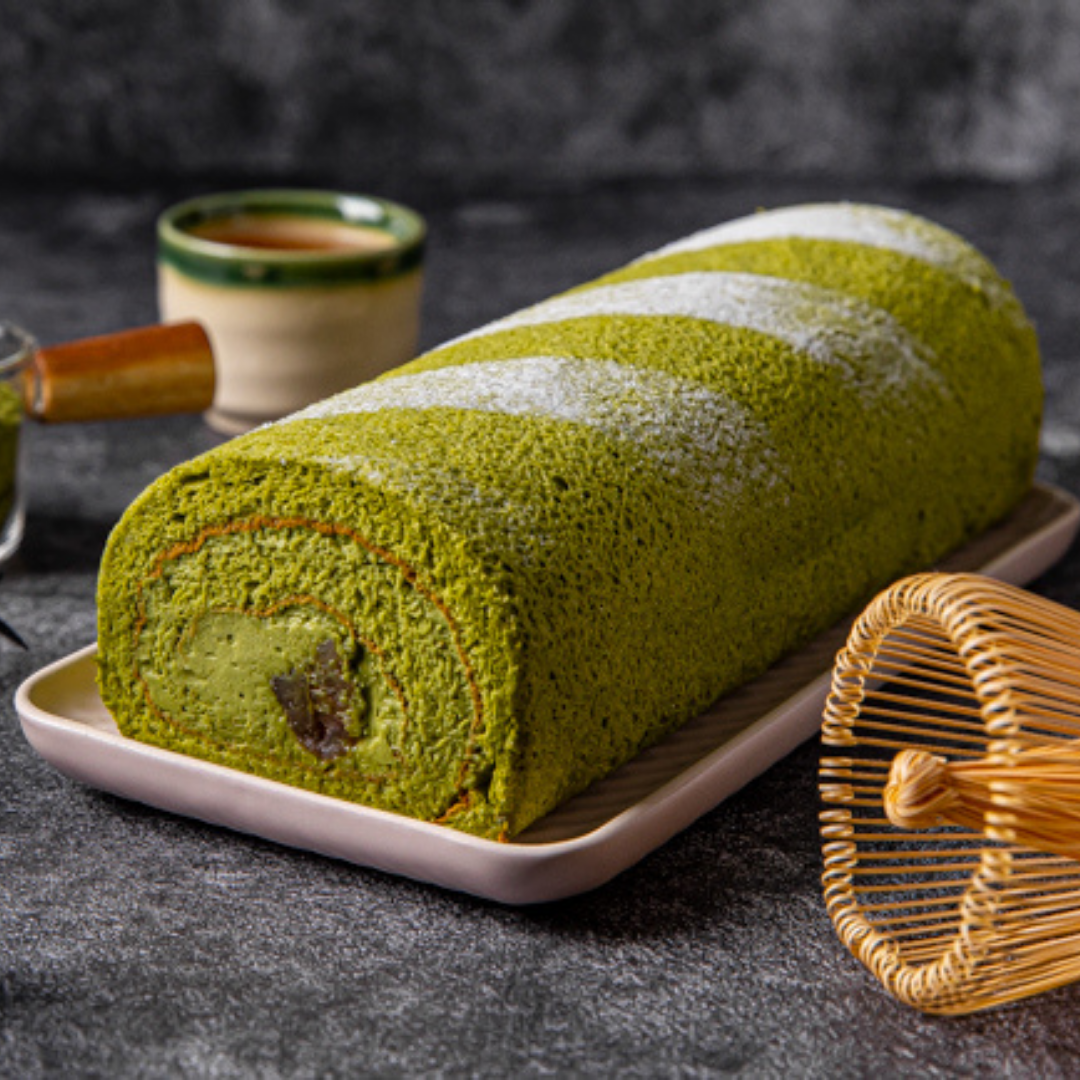 【米樂客】抹茶栗香生乳捲｜小山園抹茶Ｘ法國安東栗子Ｘ法國鮮奶油｜無麩質