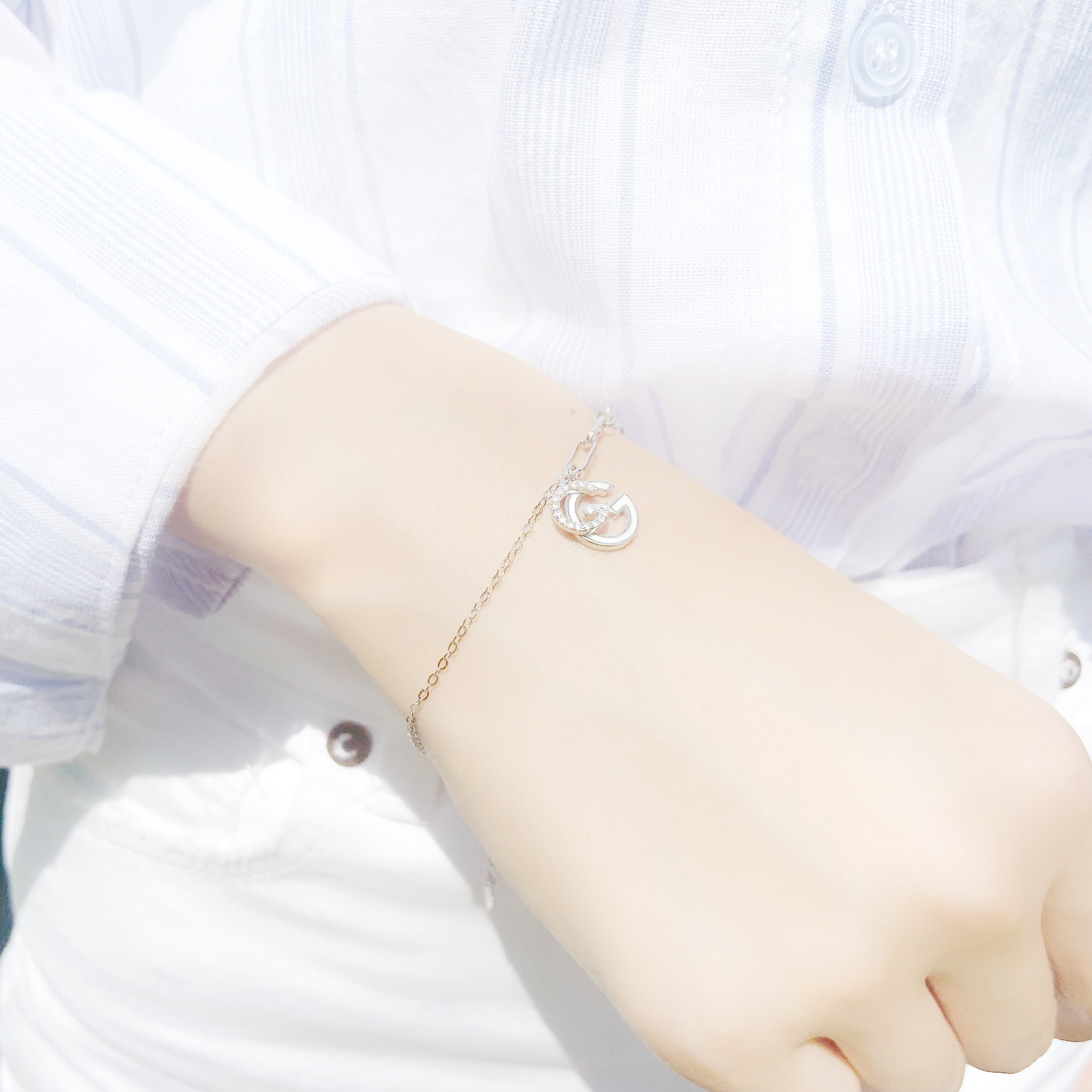| 925 Silver・White Gold・Rose Gold | Worthy Moment Bracelet（Silver / Rose Gold） | BR0635 |