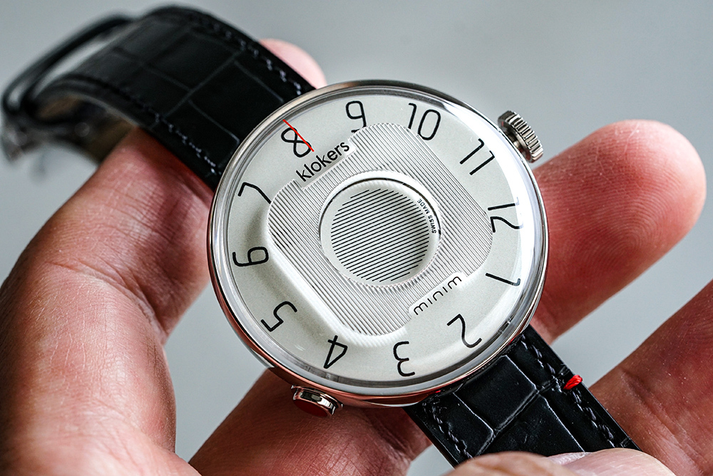 KLOK-08-M3 礦物灰色錶頭+皮革錶帶搭配摺疊錶扣