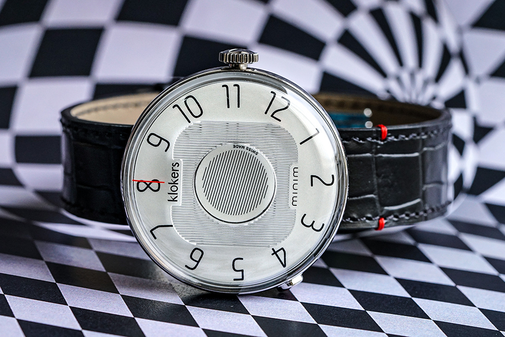 KLOK-08-M3 礦物灰色錶頭+皮革錶帶搭配摺疊錶扣