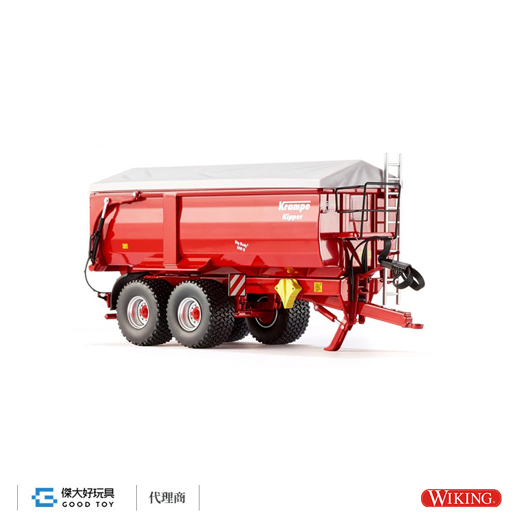 Wiking 077335 1:32 Krampe Big Body 650 S 後/側自卸半拖車