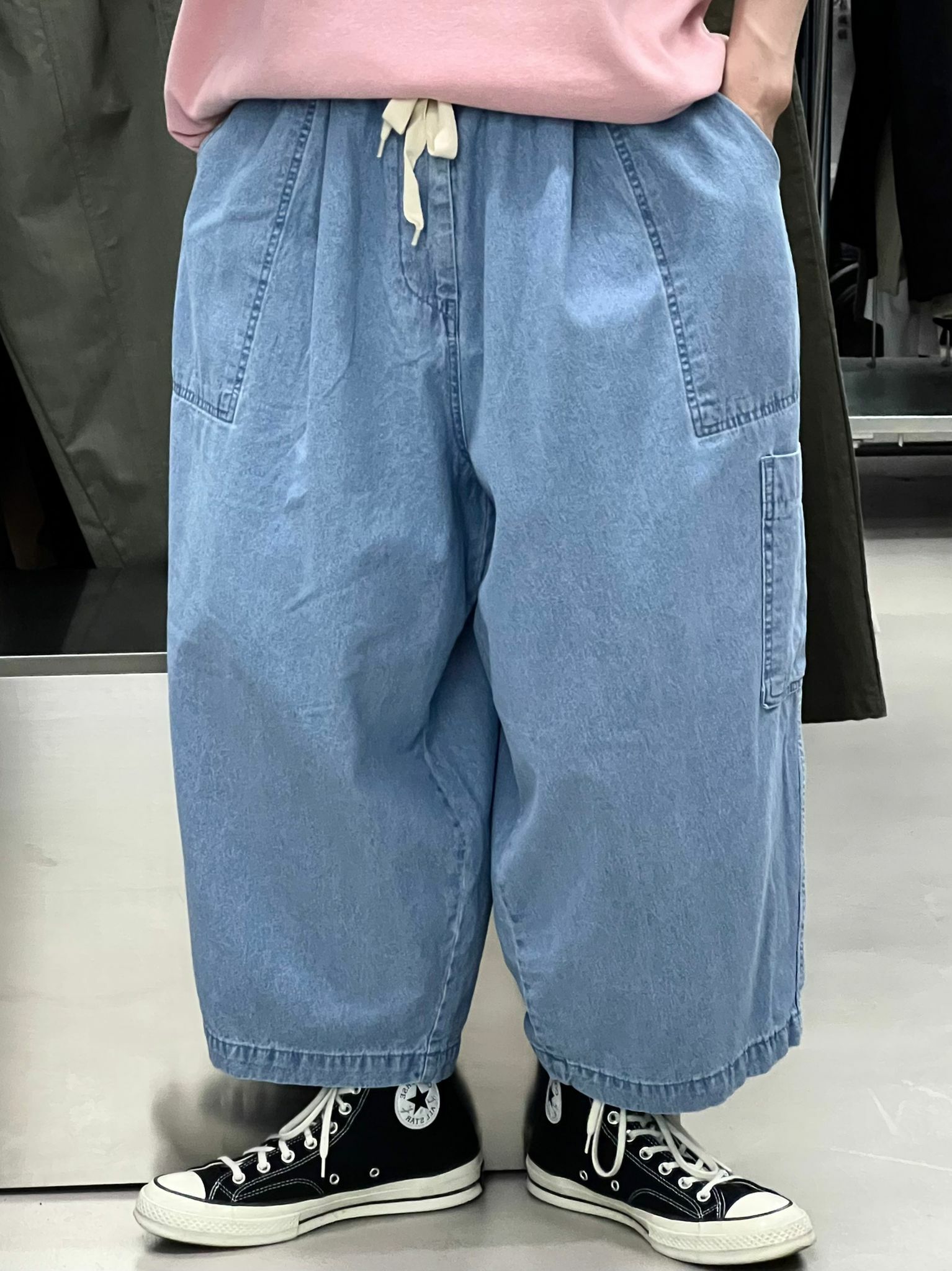 橡筋腰牛仔褲 P1054