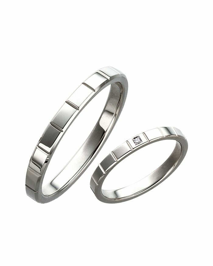 Féerie Porte - Ring Boutonniere PT950 鉑白 結婚戒指