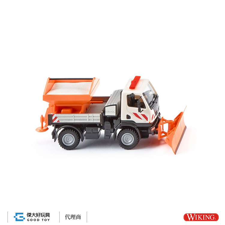 Wiking 064606 (HO) Unimog U 20 烏尼莫克 冬季道路維護車-白色
