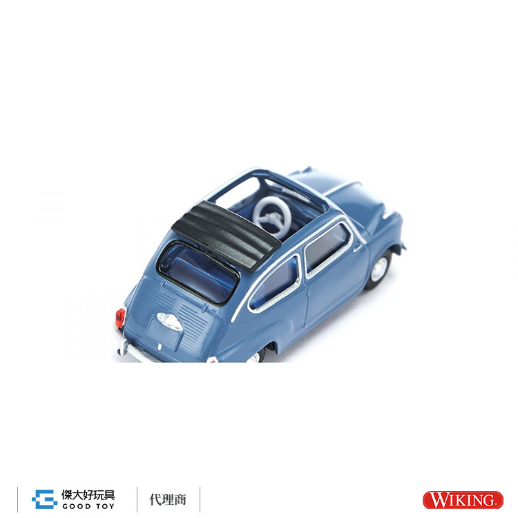 Wiking 009906 (HO) Fiat 600 飛雅特-亮藍色