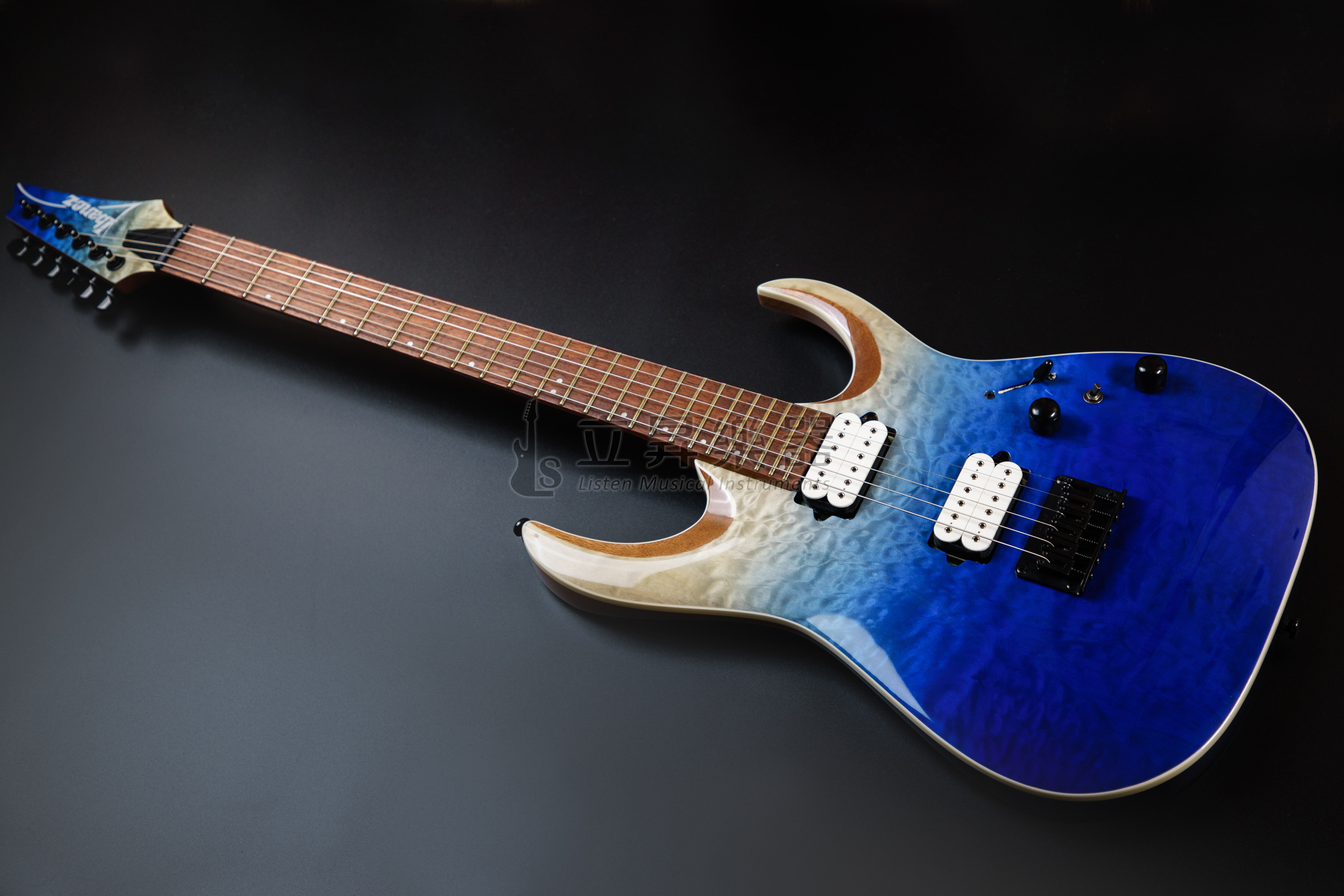 【現貨供應】Ibanez RGA42HPQM-BIG 藍色冰山漸層 雲狀楓木 烤楓木 電吉他 24格 切單