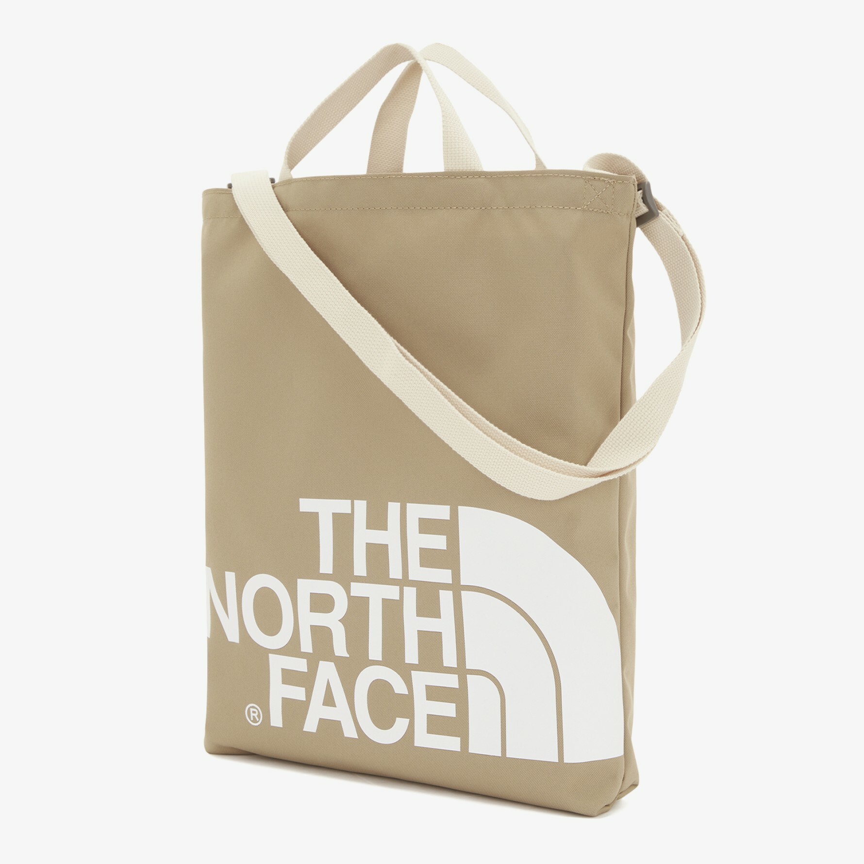 THE NORTH FACE 白標限定 大LOGO 托特包 手提 側背 奶茶 TOTE NN2PN09N