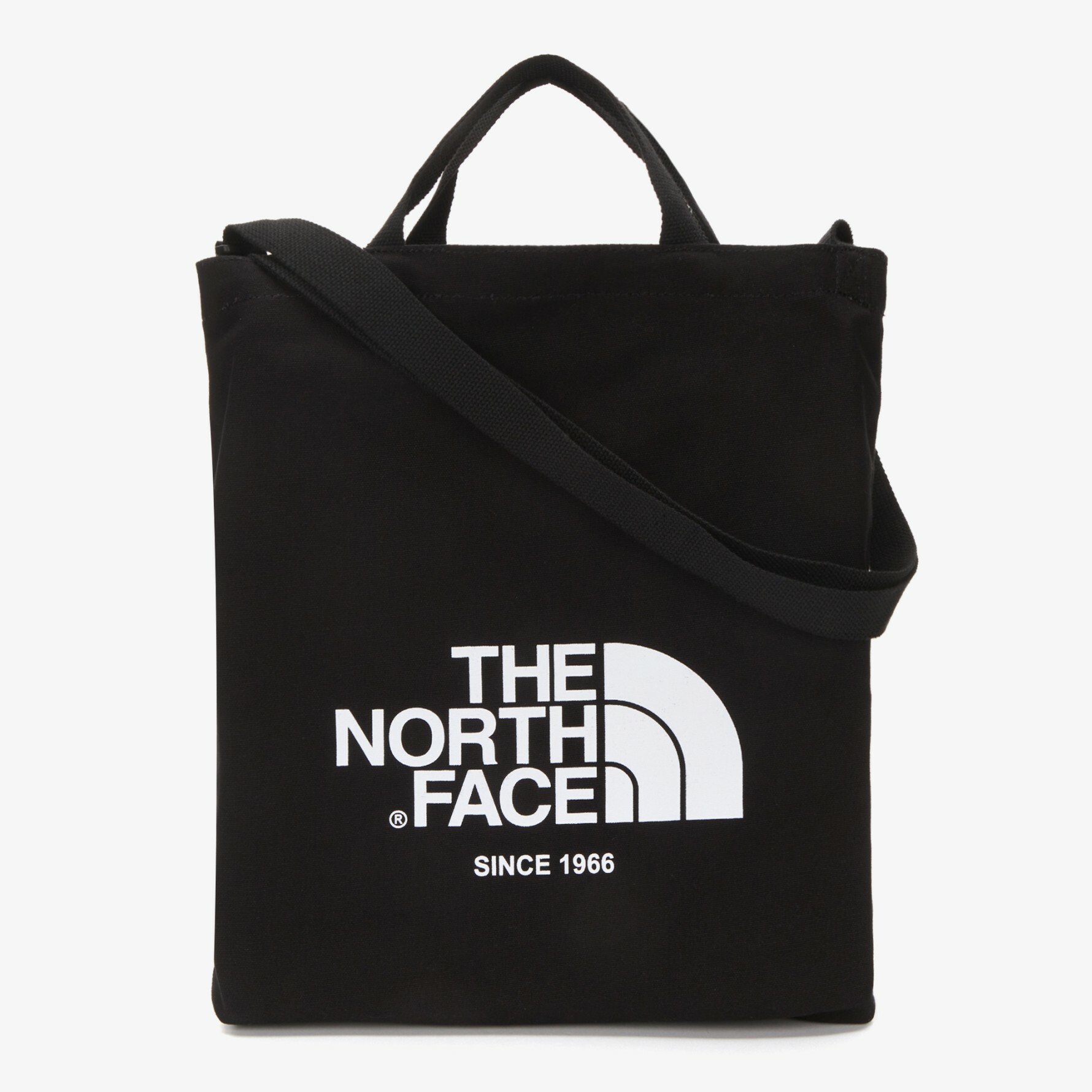 【現貨】 THE NORTH FACE 白標 北臉 大LOGO 托特包 手提 側背 黑 TOTE NN2PN09J