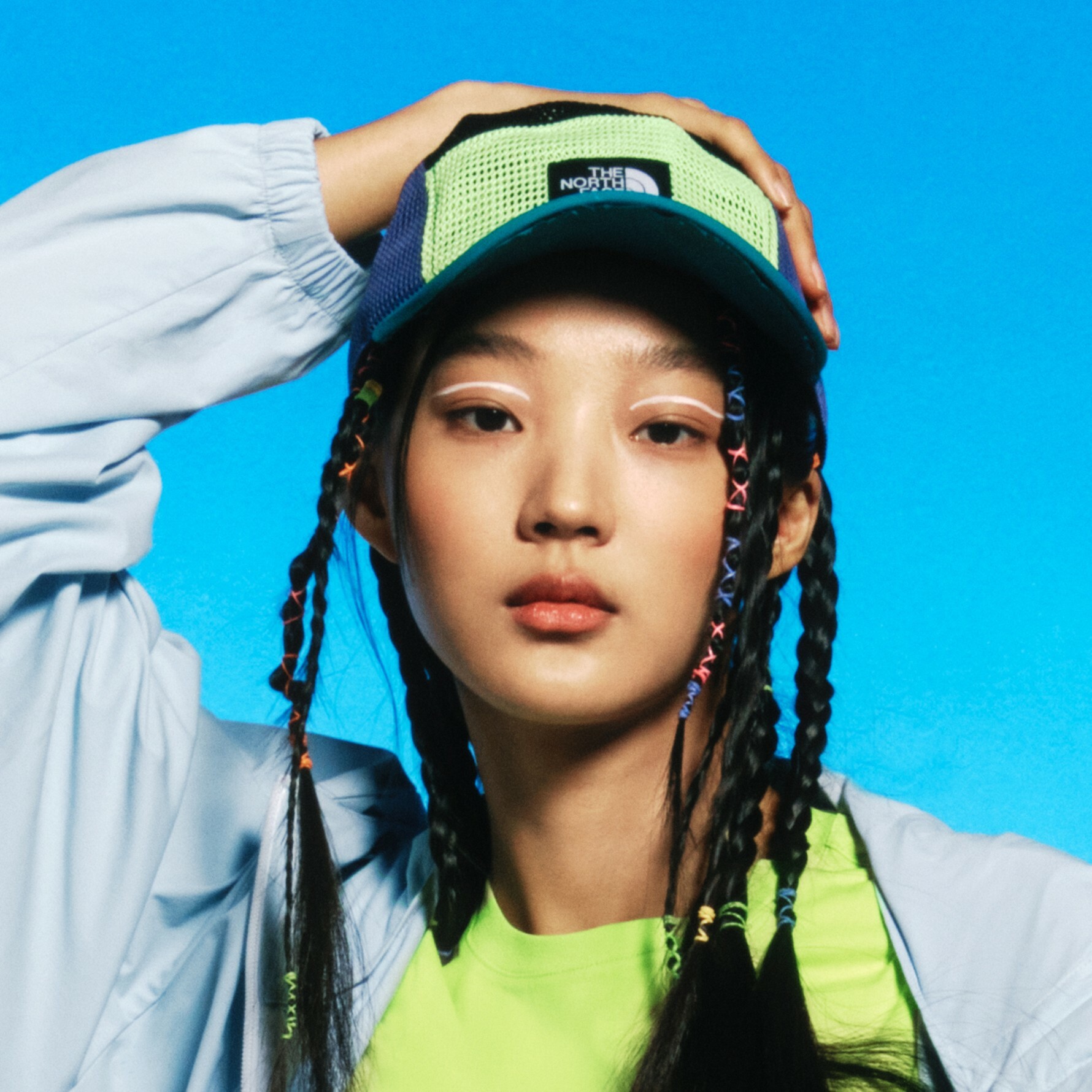 THE NORTH FACE 白標限定 ALL MESH CAP 拼接 綠 帽子 鴨舌帽 NE3CN07M