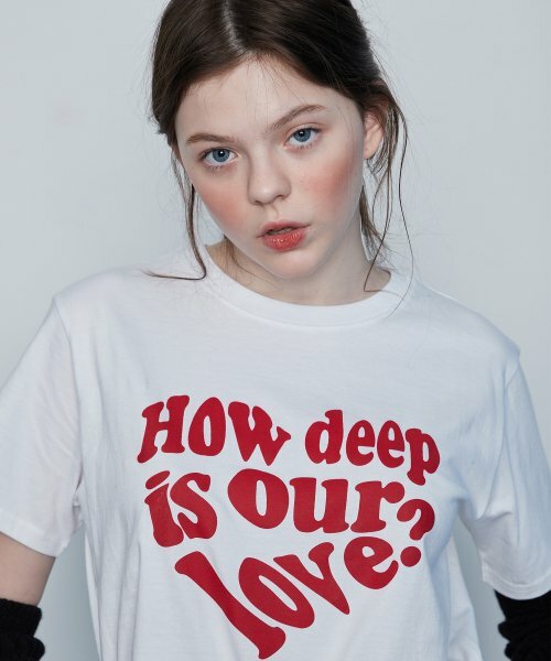 LUV IS TRUE IN LOVE TEE(WHITE)