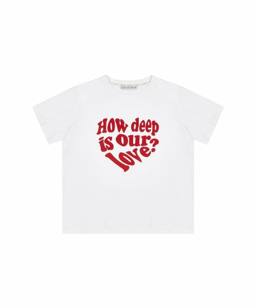 LUV IS TRUE IN LOVE TEE(WHITE)