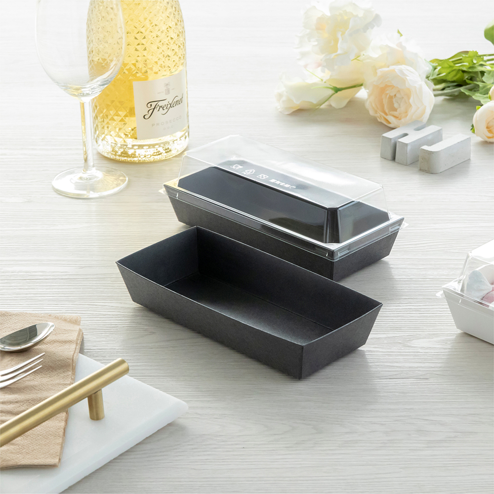 透明輕食盒 黑色 1號