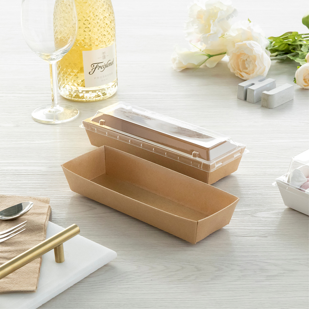 透明輕食盒 牛皮 5號