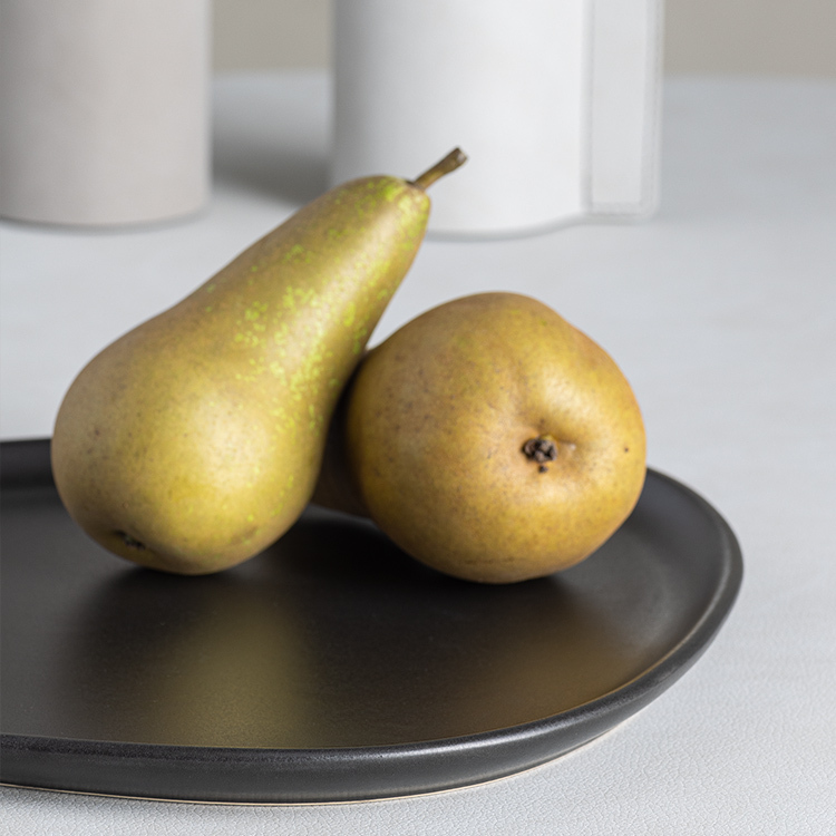 丹麥LINDDNA 炻器晚餐盤-消光黑