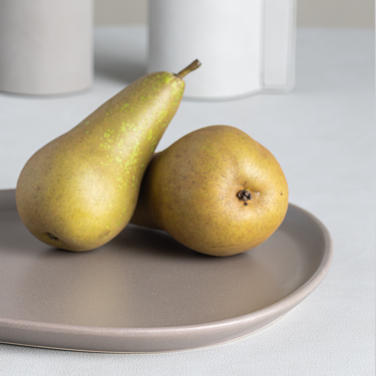 丹麥LINDDNA 炻器晚餐盤-暖灰