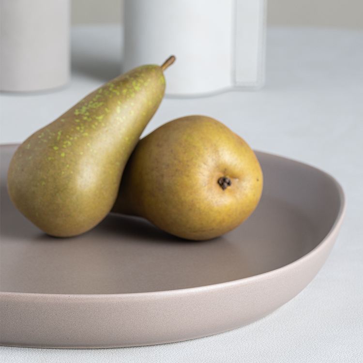 丹麥LINDDNA 炻器大淺盤-暖灰