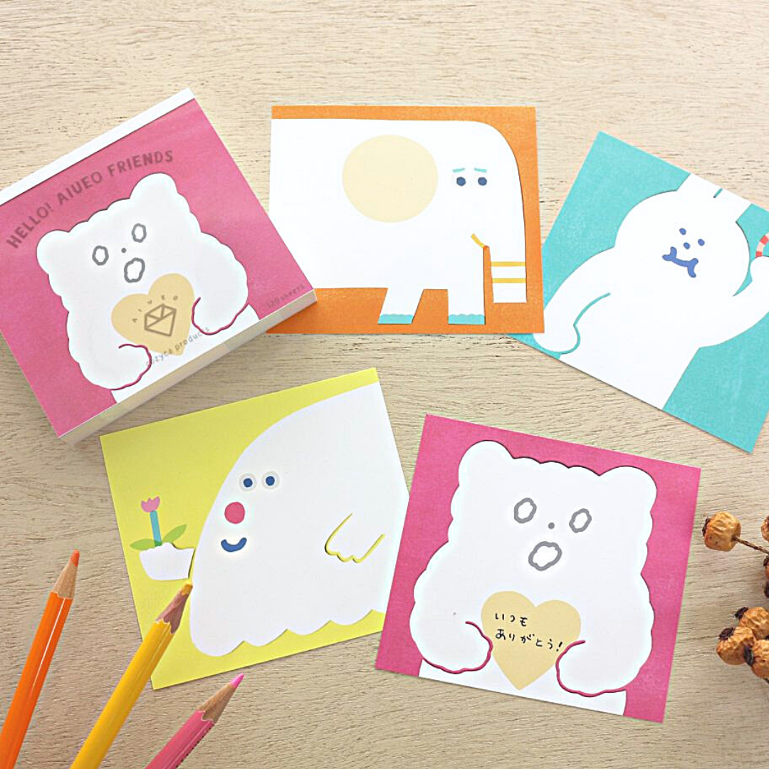 Hyogensha Memo Pad－AIUEO Series (Japanese Stationery Brand)