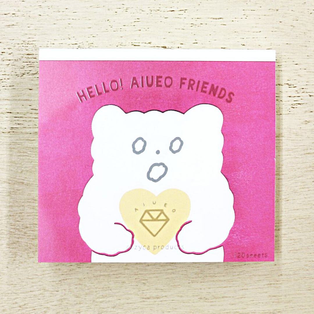 Hyogensha Memo Pad－AIUEO Series (Japanese Stationery Brand)