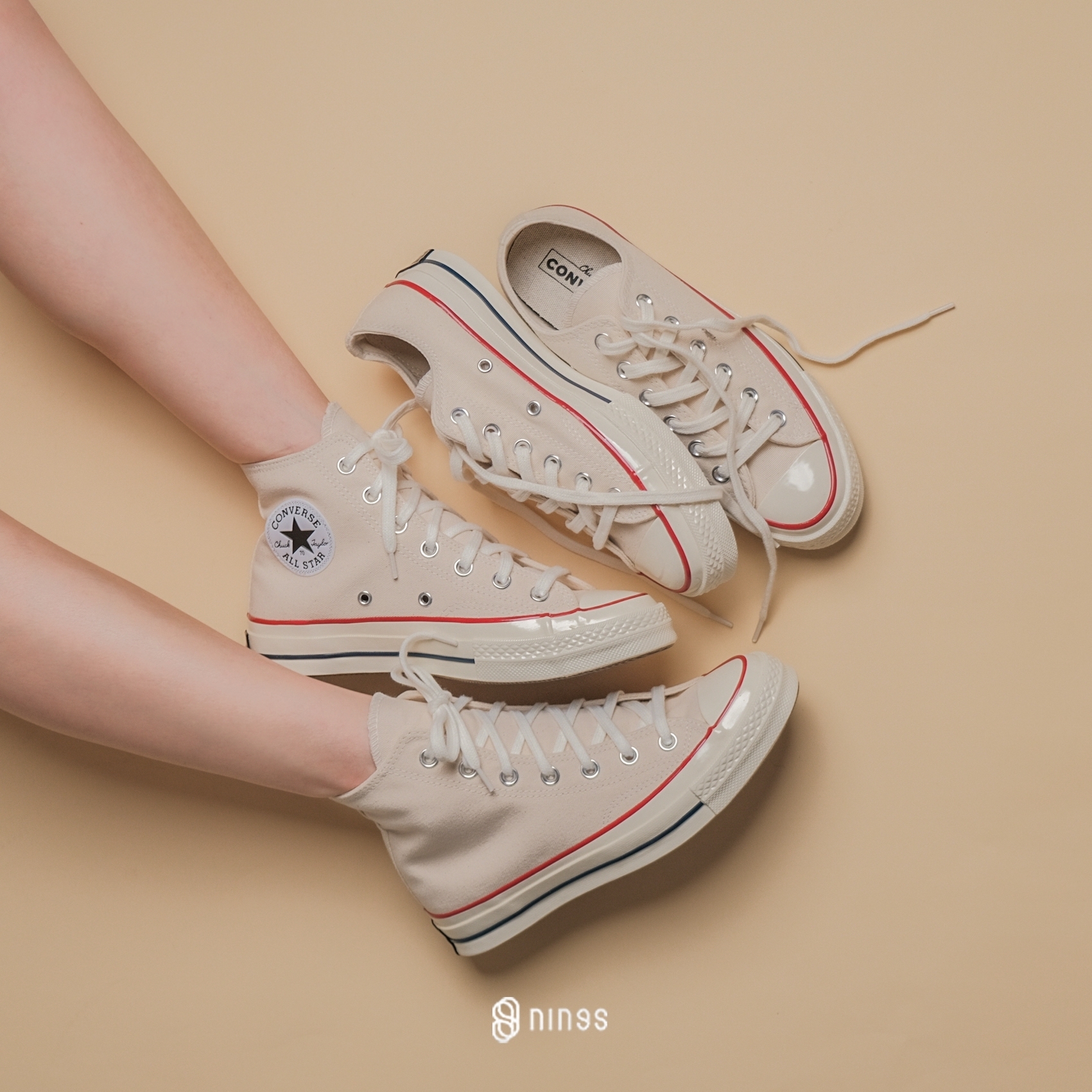 CONVERSE CHUCK TAYLOR ALL STAR 1970 米白高筒162053C